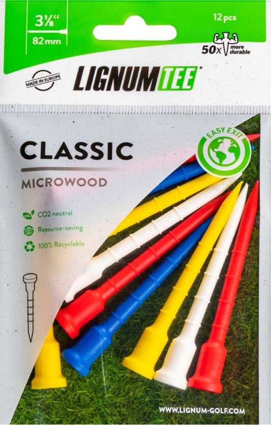 Lignum Tees 72 mm bag 12 pcs Ass colors