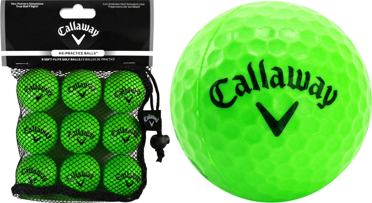 CALLAWAY SOFT FLIGHT BALLS GREEN 9 PCS