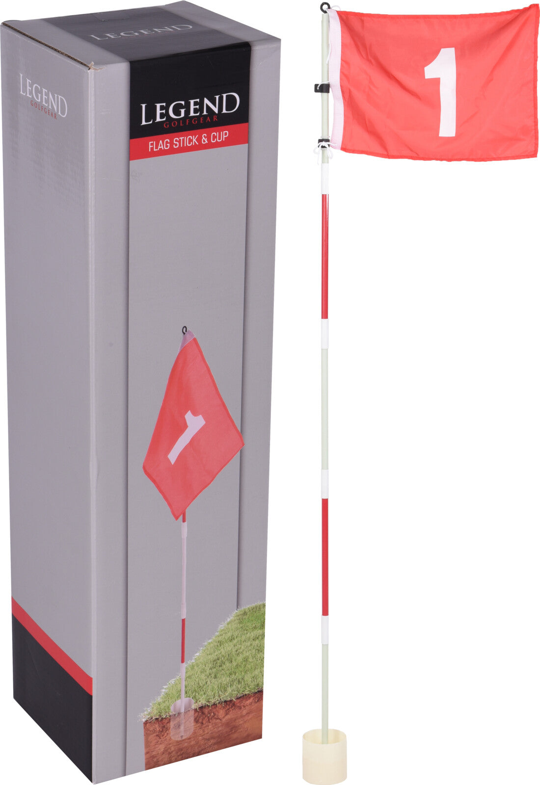 Flag stick & cup