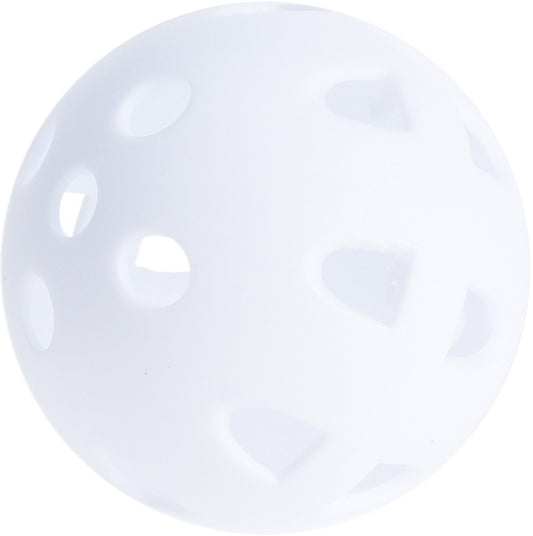 Plastic hollow balls white, 9 pieces