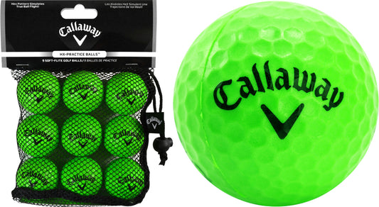CALLAWAY SOFT FLIGHT BALLS GREEN 9 PCS