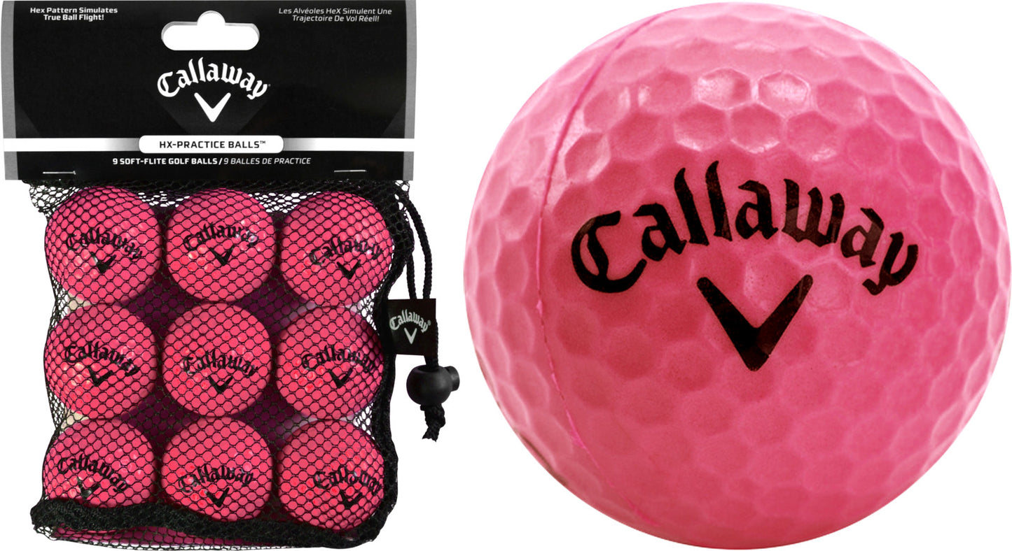 CALLAWAY SOFT FLIGHT BALLS PINK 9 PCS