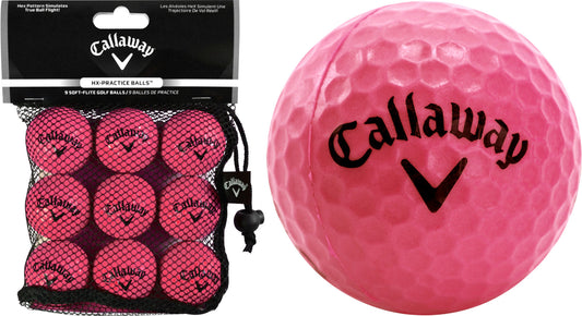 CALLAWAY SOFT FLIGHT BALLS PINK 9 PCS