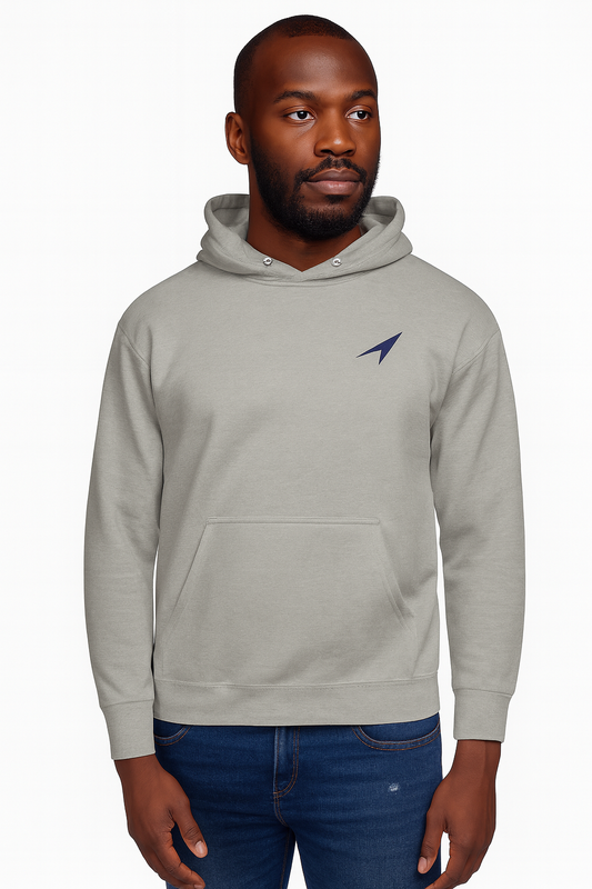 GOLFFF Hoodie – Grijs / Donkerblauw logo