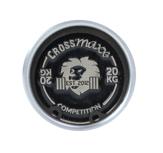 Crossmaxx Olympic comp bar 50mm, 220cm 20kg (black/chrome)