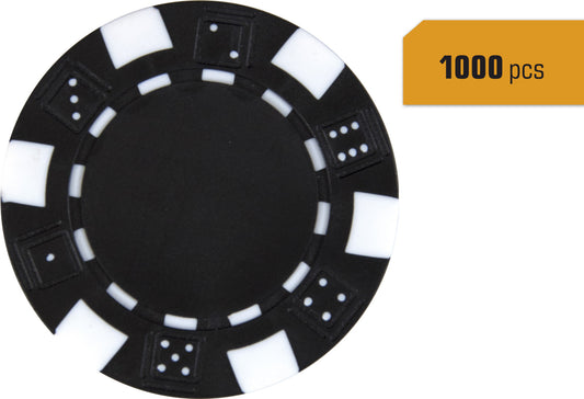 Poker Chip 1 pcs black incl. Print