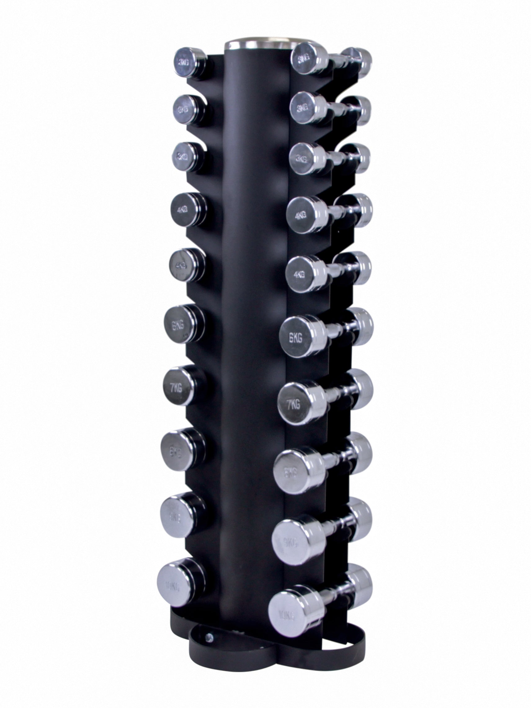 LMXDumbbelltower with CHROME dumbbellset 1-10kg