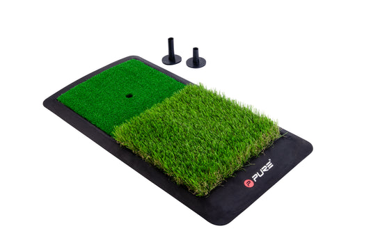 Pure2Improve Dual Turf Hitting Mat                          1 Mat + 2 Tee 60x31cm
