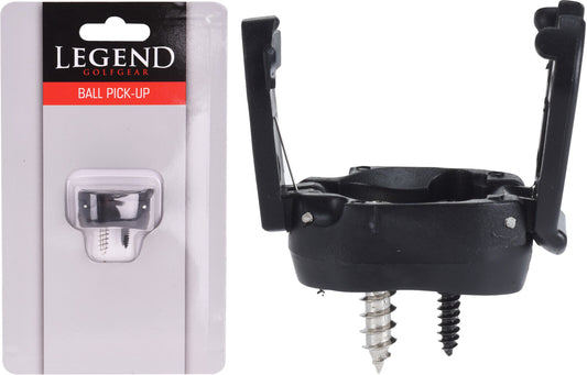 Ball pickup with metal screw