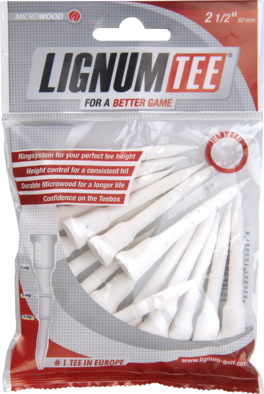 Lignum Tees 62 mm bag 16 pcs White