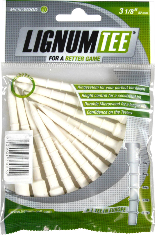 Lignum Tees 82 mm bag 12 pcs White