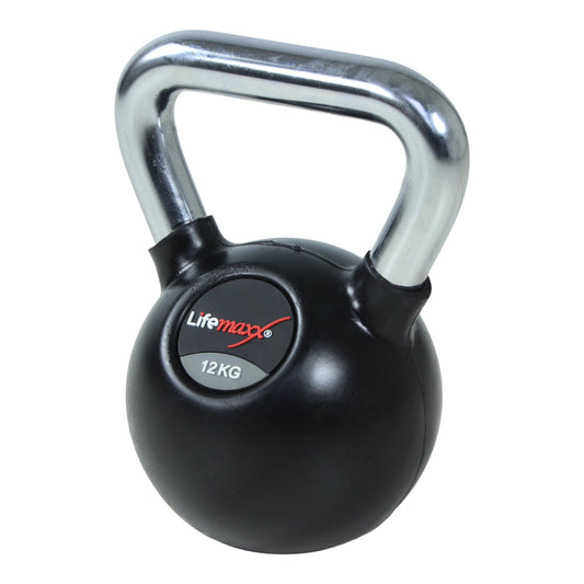 Rubber kettlebell (chromed handle) 20kg