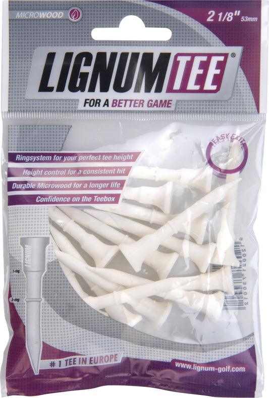 Lignum Tees 53 mm bag 16 pcs White
